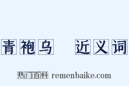 青袍乌帢近义词是什么意思的图片